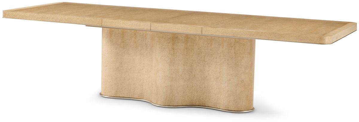 Origins rechthoekige uitschuifbare eettafel in Sesame 208-300cm