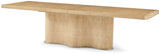 Origins rechthoekige uitschuifbare eettafel in Sesame 208-300cm