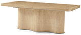 Origins rechthoekige uitschuifbare eettafel in Sesame 208-300cm