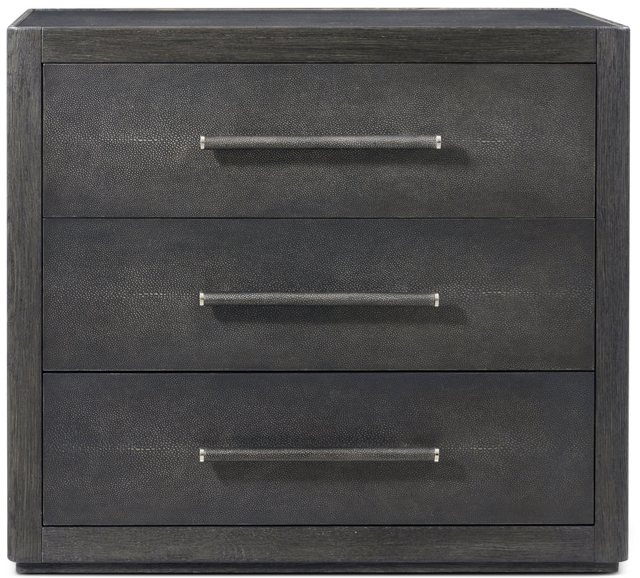 Comodino Maxwell II scuro con 3 cassetti — Theodore Alexander