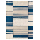 De Stijl rug from Nobilis in indigo/natural, seen from above
