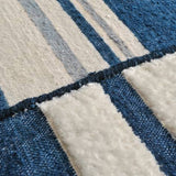 De Stijl rug from Nobilis in indigo/natural — detail