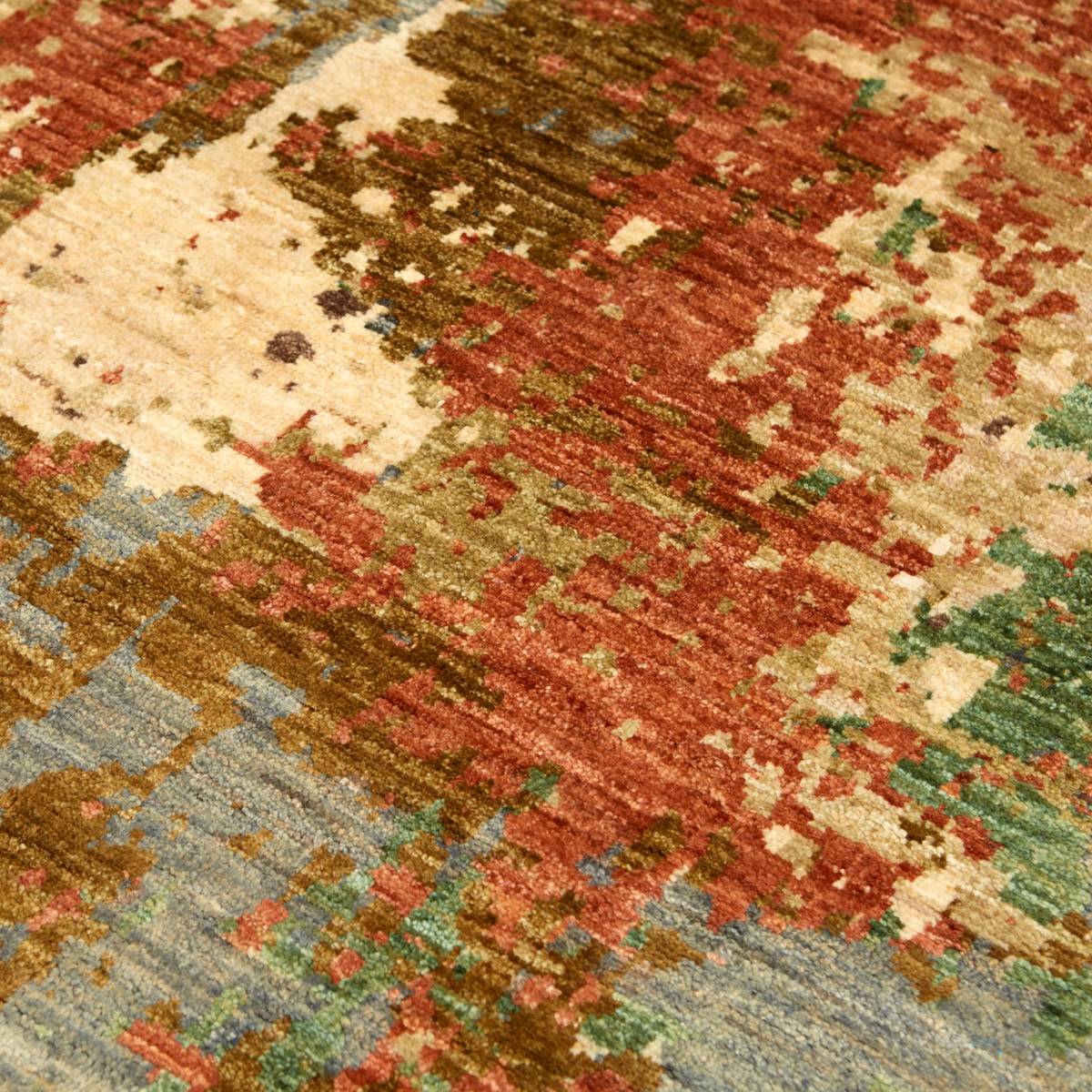 Holi Teppich von Nobilis in sand/Terrakotta — Detail