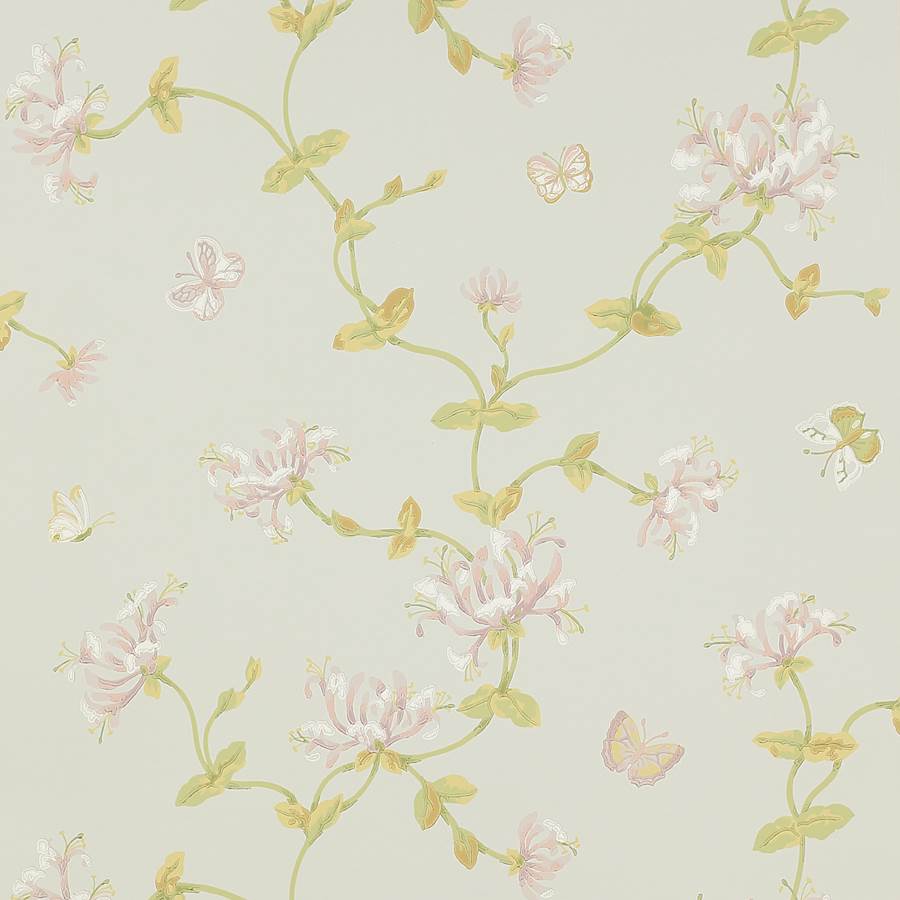 Colefax and Fowler Tapete Honeysuckle Gdn Old Blue