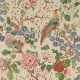 Colefax and Fowler Wallpaper Jardine Red Green