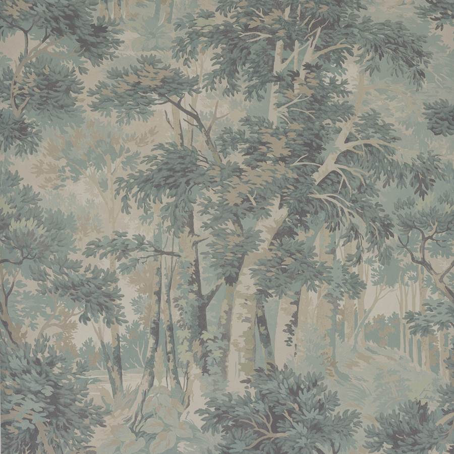 Colefax and Fowler Behang Arden Old Blue