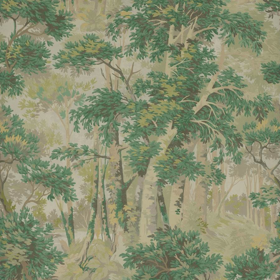 Colefax and Fowler Behang Arden Leaf Green