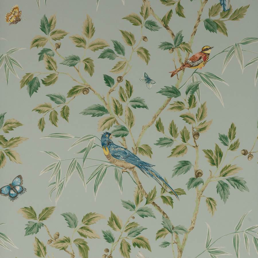 Colefax and Fowler Wallpaper Ashdown Old Blue