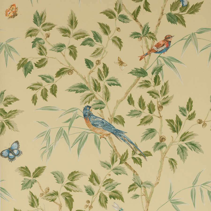 Colefax and Fowler Wallpaper Ashdown Yellow