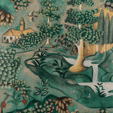 Zoffany Behang Verdure Behangstaal - Tapestry Green