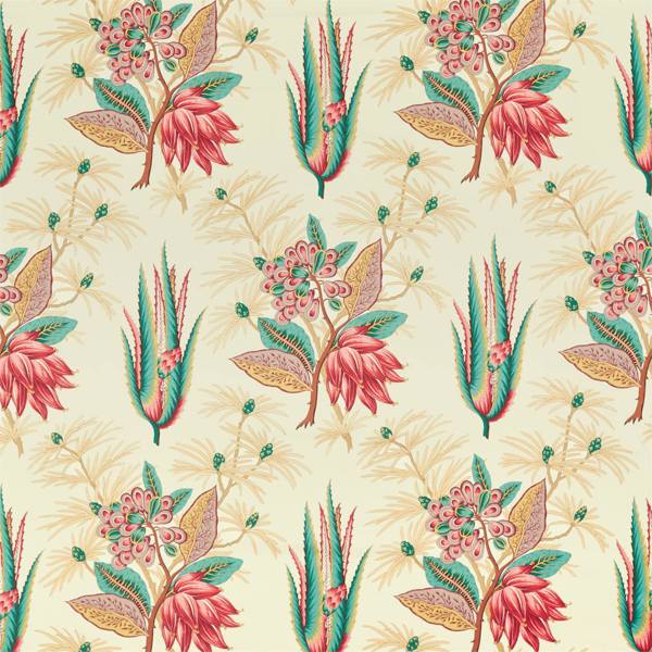 Desert Flower II Crimson/Teal — Zoffany stofstaal