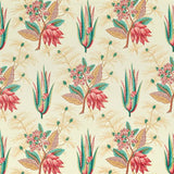 Desert Flower II Crimson/Teal — Zoffany stofstaal