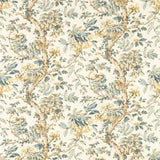 Zoffany Fabric Coromandel Print Stockholm Blue