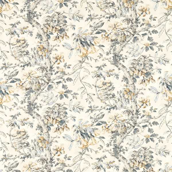Zoffany Fabric Coromandel Print Empire Grey