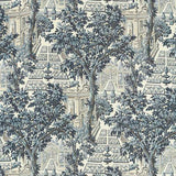 Italian Garden Indigo — Zoffany -kangasnäyte
