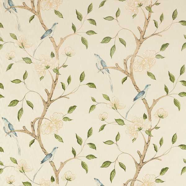 Eleonora Print Evergreen — Zoffany stofstaal