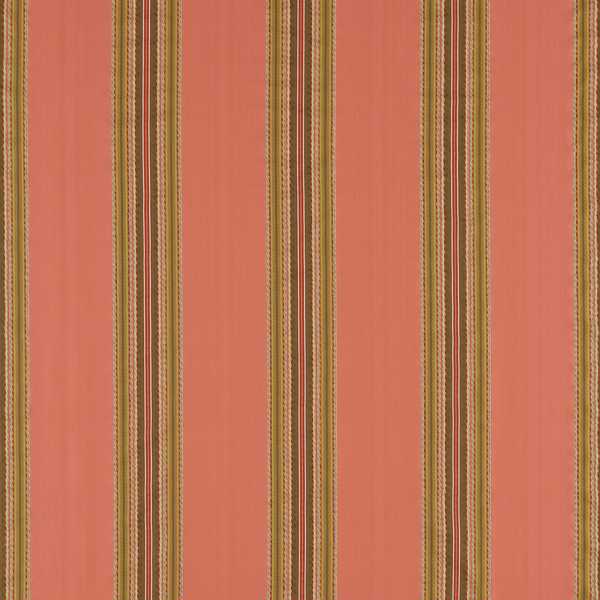 Lisere Stripe Venetian Red — Zoffany fabric sample