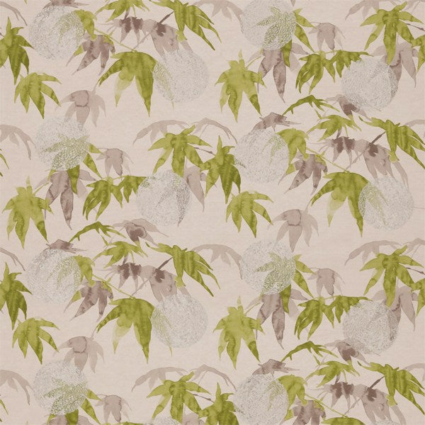 Acer Platinum/Leaf — Zoffany fabric sample