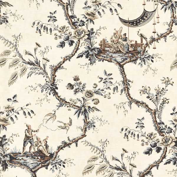 Zoffany Tapet Emperors Musician Charcoal