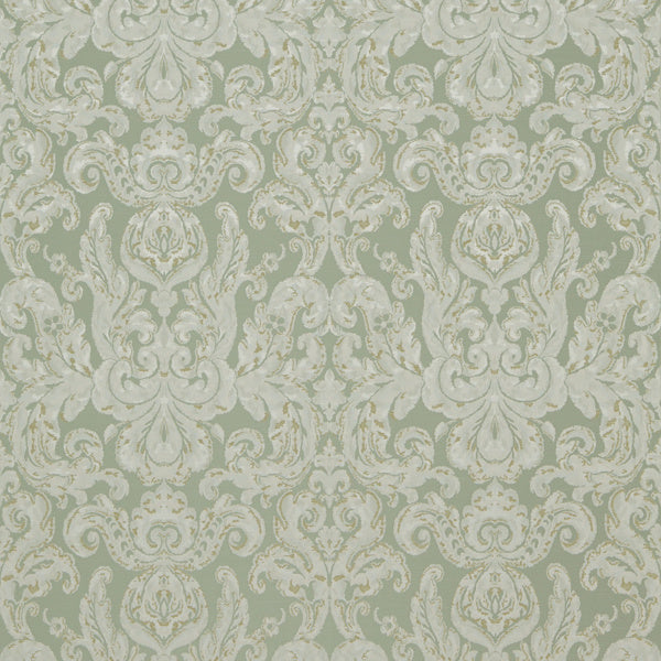 Zoffany Fabric Brocatello Nuovo Sea Green