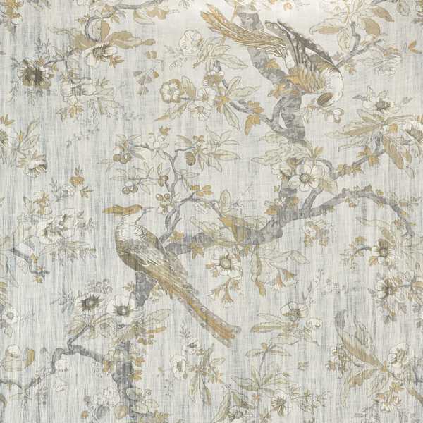Zoffany Chintz Lustre Quartz Grey -tapetti