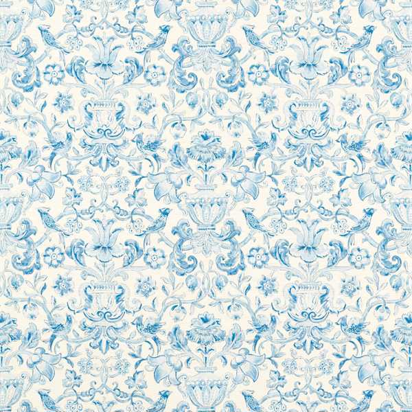 Zoffany Tapet Pompadour Print Indigo