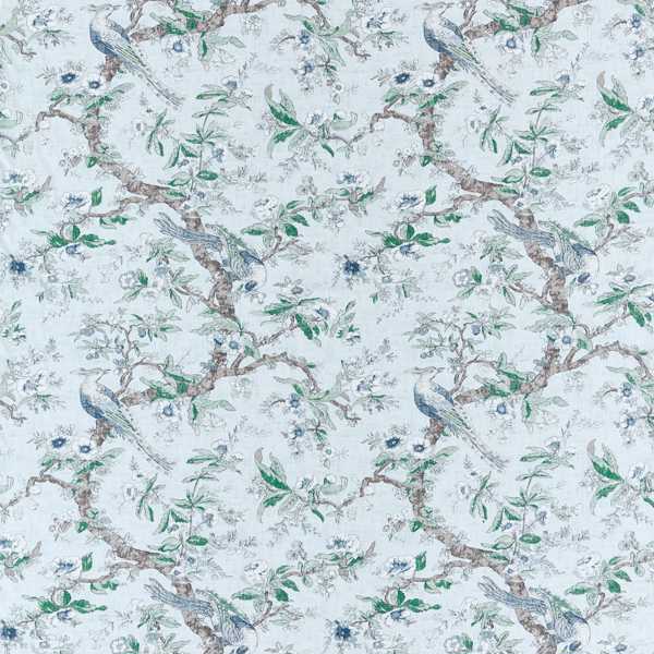 Chintz Blue Stone — Zoffany stofstaal