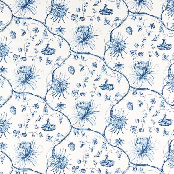 Phaedra Toile Indigo — Zoffany stofstaal