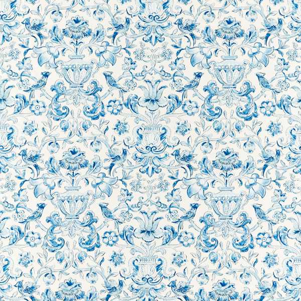 Pompadour Print Indigo — Zoffany tygprov
