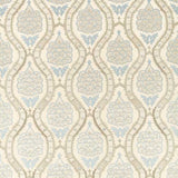 Anar Trellis Stockholm Blue / Platinum Grey — Zoffany fabric sample