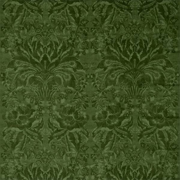 Ducato Velvet Olivine — Zoffany fabric sample