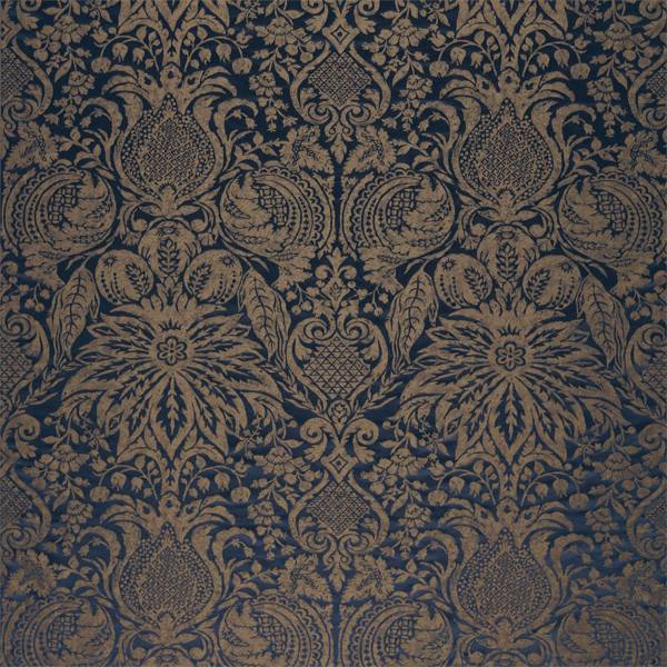 Zoffany Stoff Mitford Weave Prussian Copper