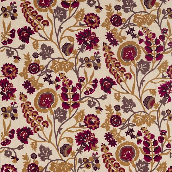 Hardwick Crewel Antique Gold/Cinnabar — Zoffany -kangasnäyte