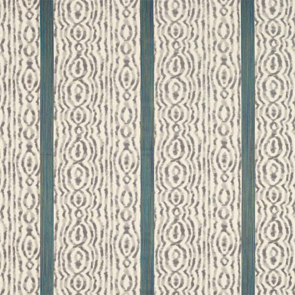Lennox Stripe Silver/Poison — Zoffany -kangasnäyte
