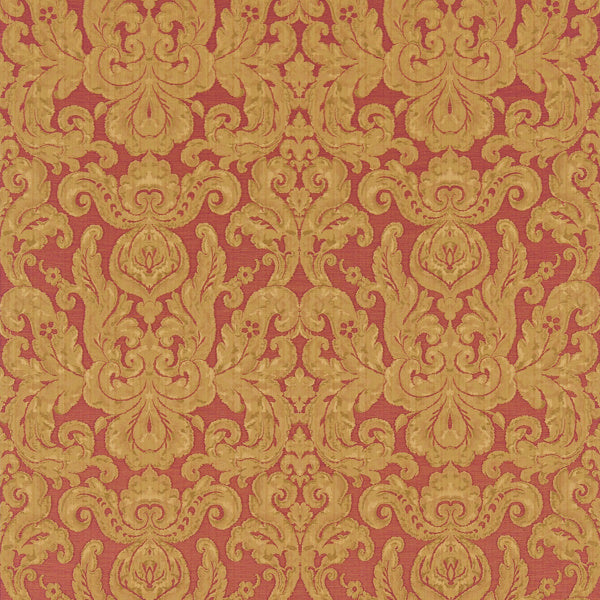 Zoffany Fabric Brocatello — Granducato Weave Red