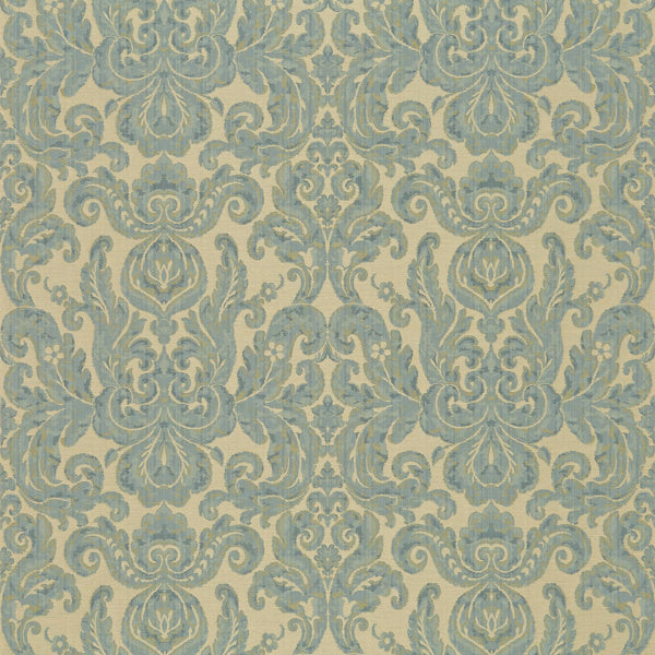 Zoffany Fabric Brocatello — Granducato Weave Blue