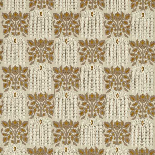 Nirvani Embroidery Antique Gold — Zoffany fabric sample