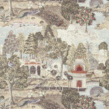Zoffany Stof Peacock Garden Linen/Silver