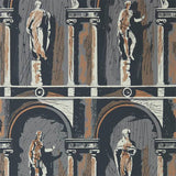 Zoffany Tapet Montacute City Grey/Bone Black