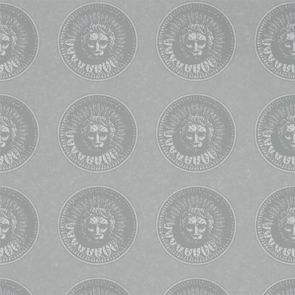 Zoffany Tapet Medallion Silver/Perfect White