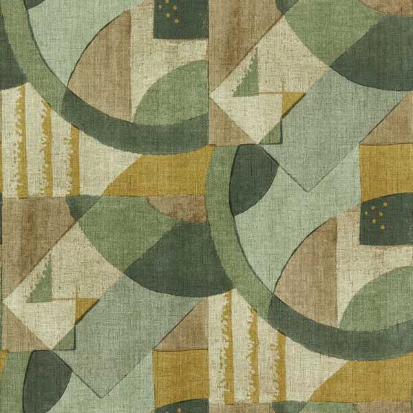 Zoffany Tapet Abstract 1928 Antique Olivine