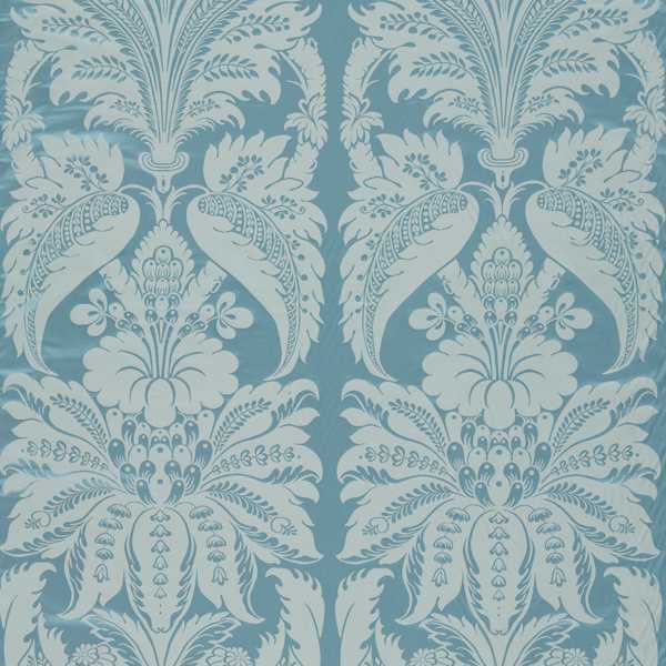 Zoffany Stof Clandon Damask Wedgwood Blue