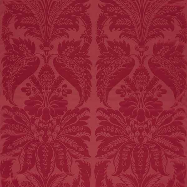 Zoffany Stof Clandon Damask Cinnabar
