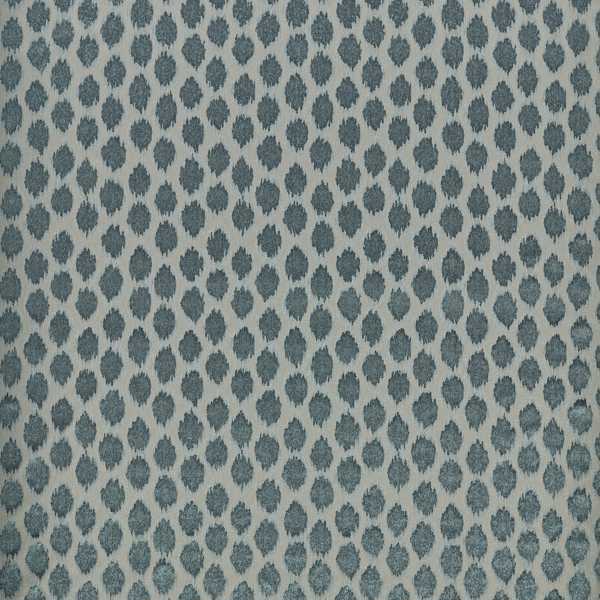 Zoffany Ikat Spot Blue Stone -kangas