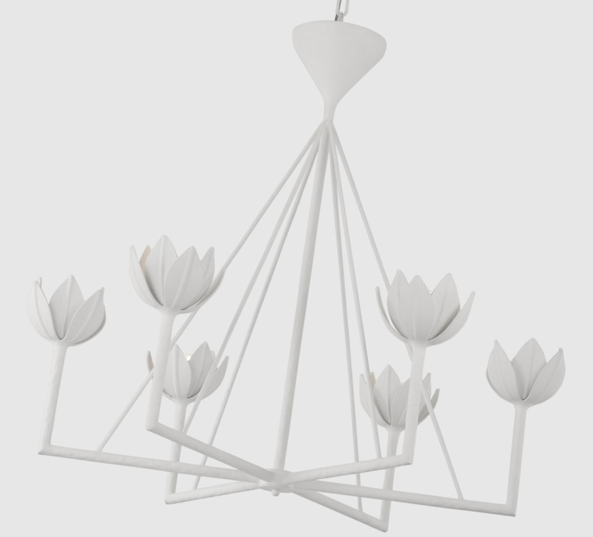 Alberto Large Low Ceiling -kattokruunu — Julie Neill for Visual Comfort & Co. yksityiskohta