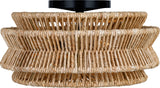 Antigua Large Drum Plafonnière — Chapman & Myers for Visual Comfort & Co. detailbeeld