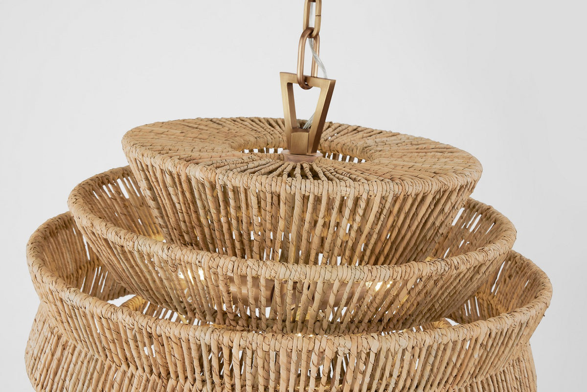 Antigua Small Drum Kroonluchter — Chapman & Myers for Visual Comfort & Co. detailfoto