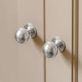 Cotswold Cabinet Knob, ball shape — room setting, Satin chrome plate