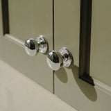 Cotswold Möbelknopf, Bun-Form — Raumbild, Polished chrome plate
