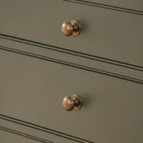 Cotswold Schrankknopf, Pilzform — Raumbild, Satin antique satin lacquered